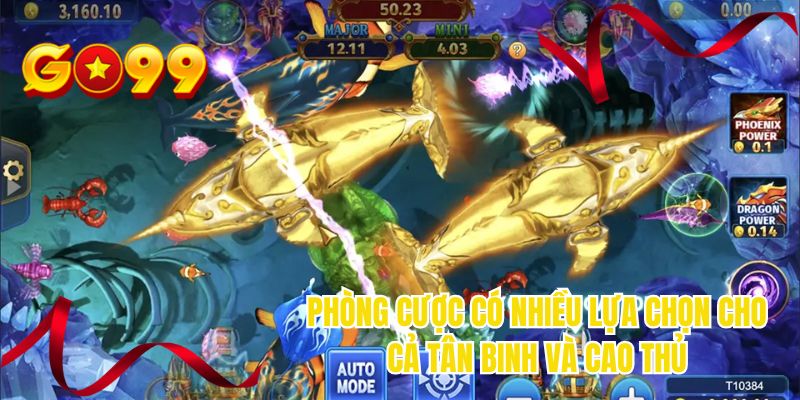 Phòng cược có nhiều lựa chọn cho cả tân binh và cao thủ